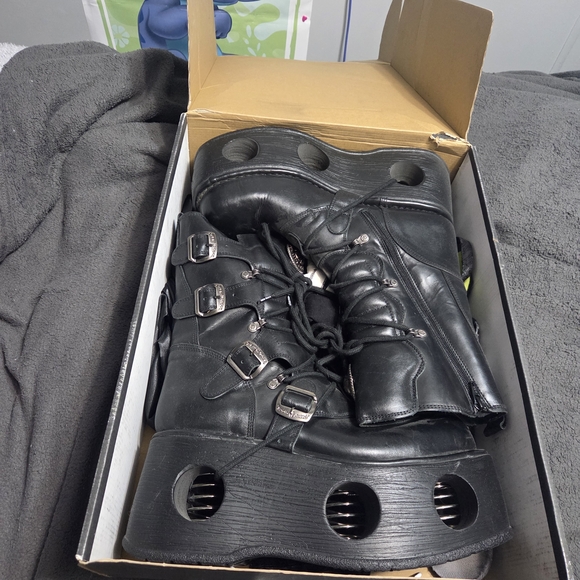 Boot Metallic M-373-S2 Black Men's Boots